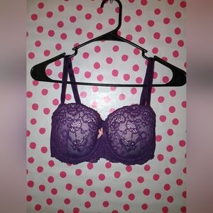 Victoria Secret Purple Lace DreamAngels Multiway Bra 32DD 💜